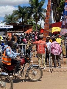 Balaam directing fans where to buy the tickets